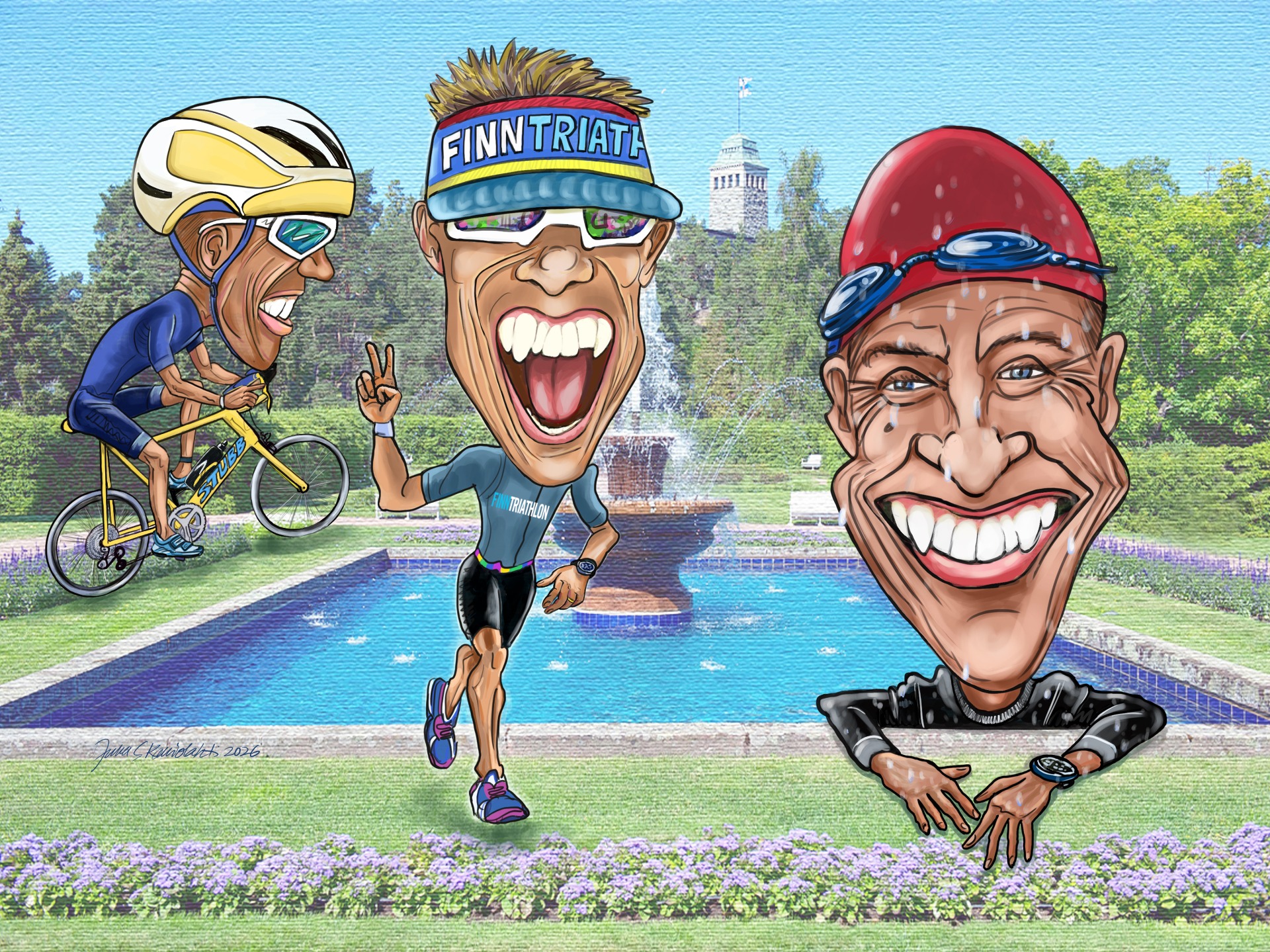 Vuoden karikatyyppi -ehdokas presidentti Stubb. Ne 3 pointtia